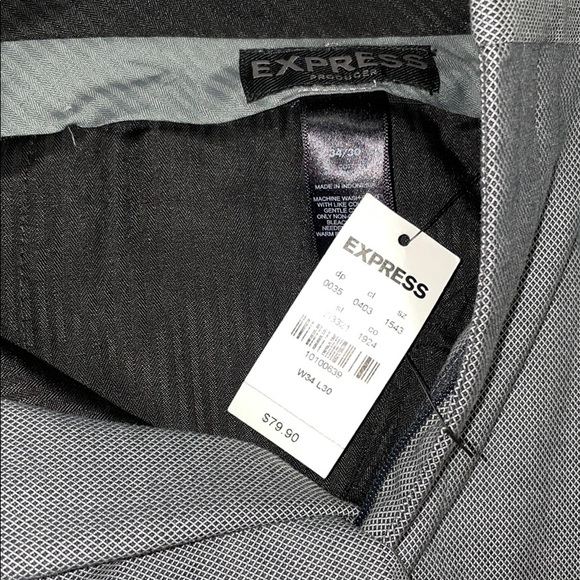 Express modern fit slacks black and white pattern - Picture 5 of 5